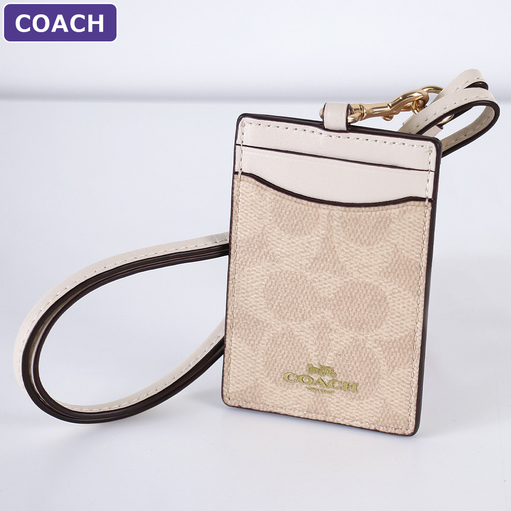 コーチ(COACH) 最新作 シグネチャー ビーチ アップリケ IDスキニー コインケース