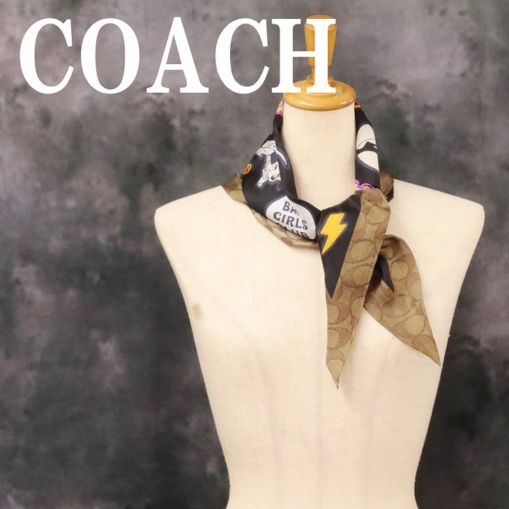 コーチ(COACH) 最新作 スカーフ ヘリテージ スター ポニーテール スカーフ