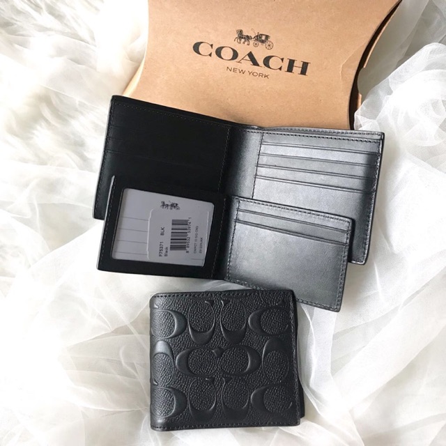 コーチ(COACH) 最新作 メンズ シグネチャー エンボスド ブリースト ウォレット 長財布