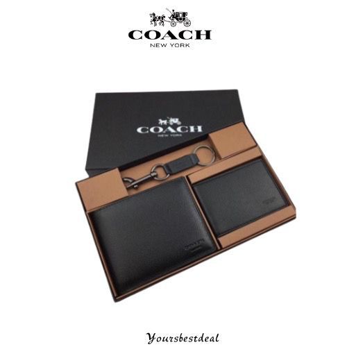 コーチ(COACH) 最新作 メンズ オプアート シャドウ ダブル ビルフォールド 二つ折り財布