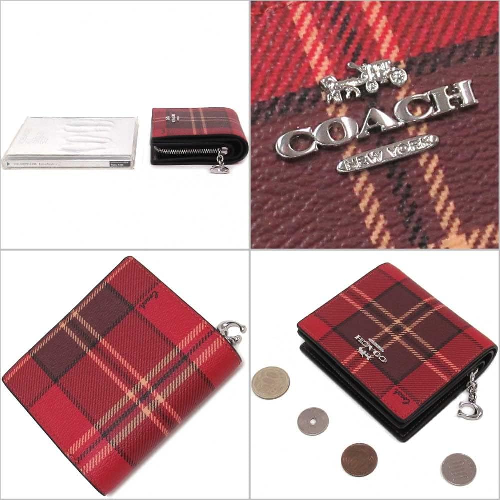 コーチ(COACH) 最新作 シグネチャー タータン 二つ折り財布