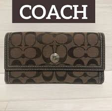 コーチ(COACH) 最新作 ターンロック レザー チェックブック付き 長財布