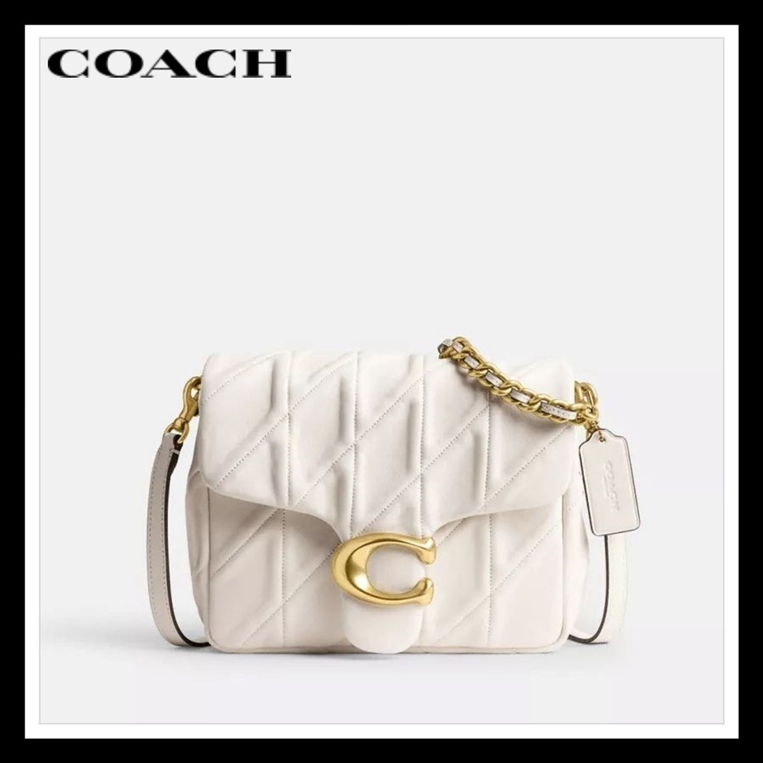 コーチ(COACH) 最新作 ポピー キルテッド ショルダーバッグ